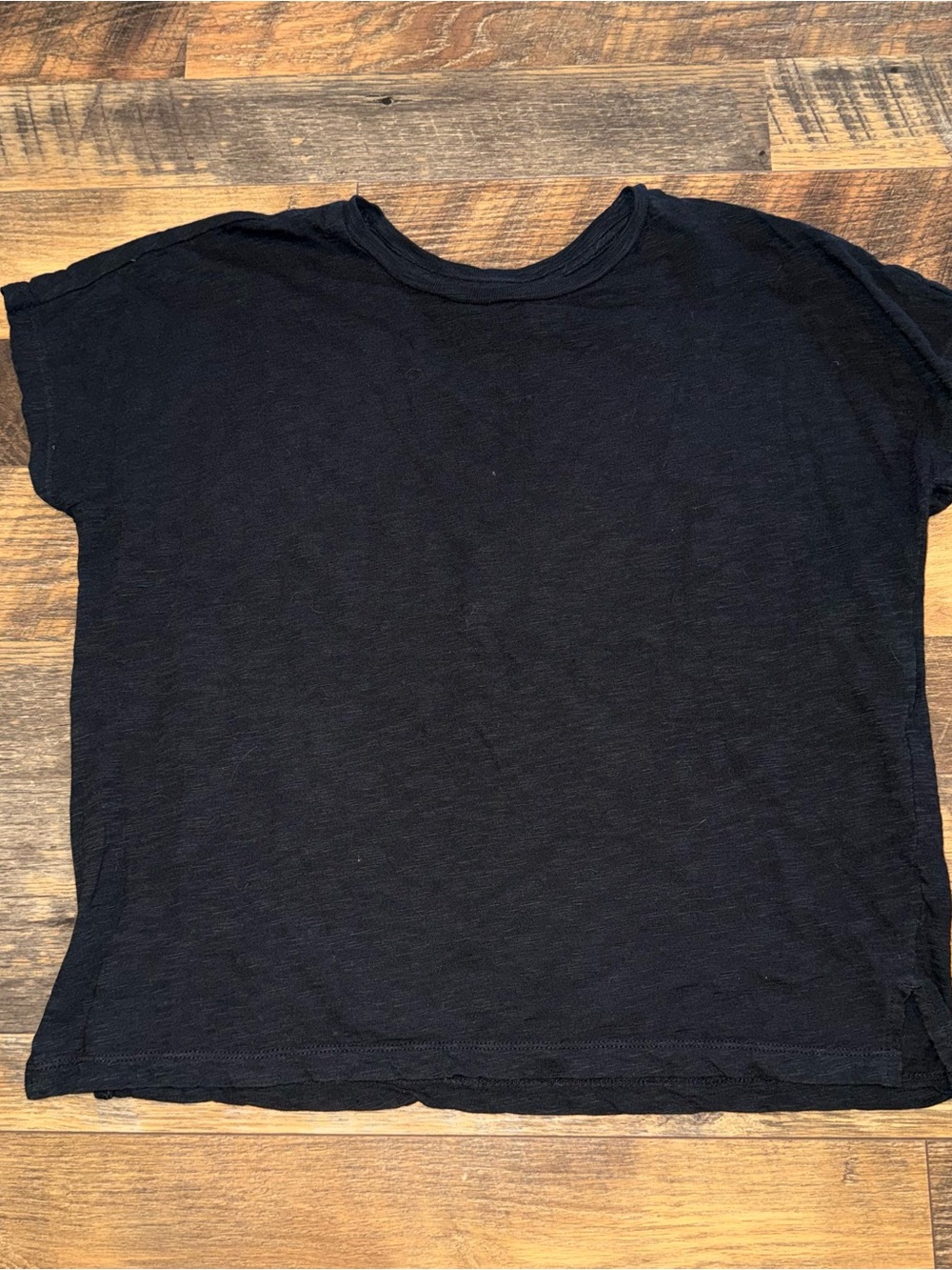 Madewell Black Short-Sleeve Boxy Tee